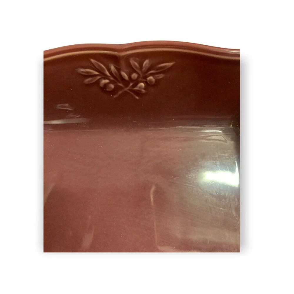 Sur La Table Egg Plant Purple Ceramic Baking Dish Portugal 10-3/8”